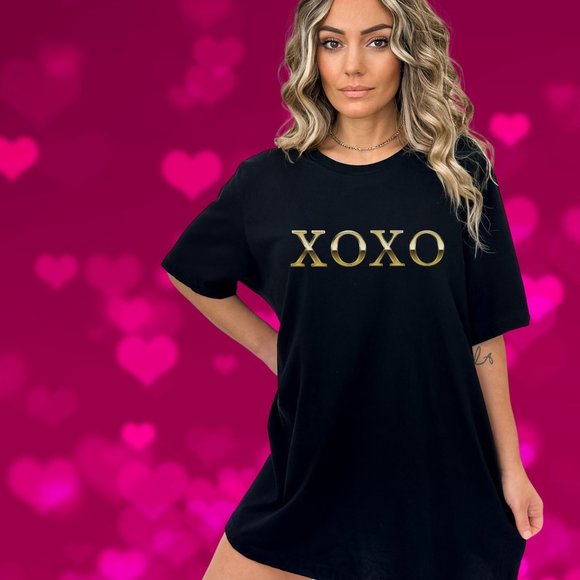 Xoxo Shirt Unisex College Tee Everyday Love T-shirt Gift - Picture 8 of 8